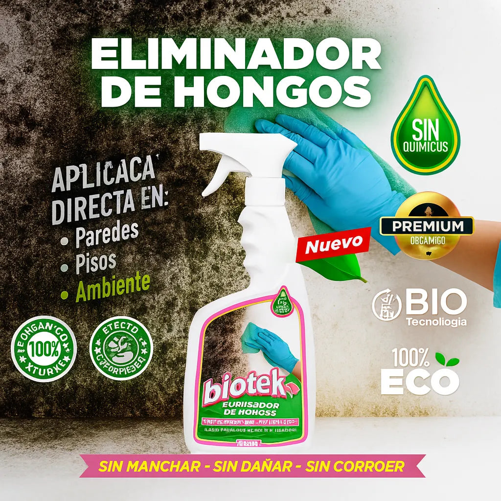 ¿Hongo, Moho, Mal olor? BIOTEK lo borra como si nunca hubiera existido🫧💧