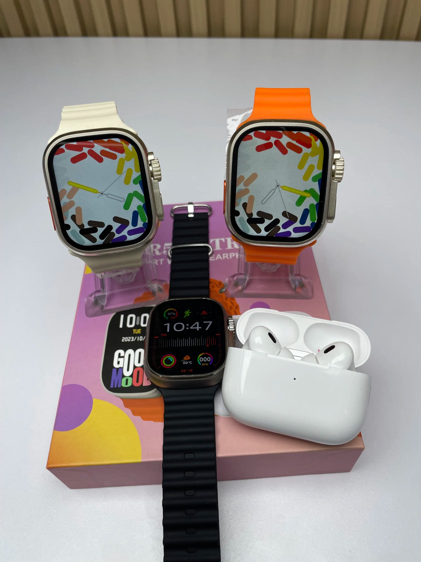 Combo HR5 Ultra3 + Smartwatch + audífonos inalámbricos + Correas intercambiables 🔥 🎧